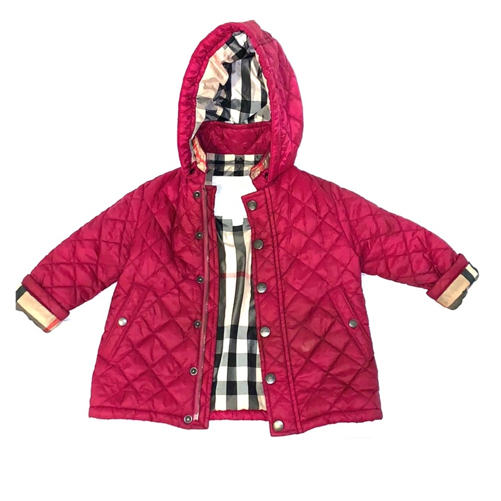 Authentic Burberry Children Diamond Quilted Jacket
